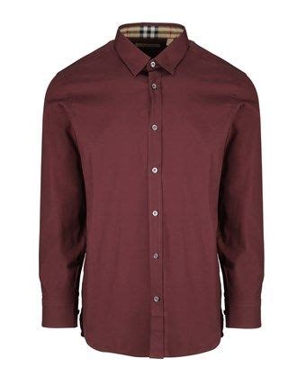 casual burberry shirt|burberry burgundy shirtspace.